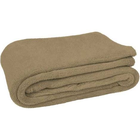 Manta de tacto suave VALENTO Cushion Kamel 140 x 95 cm