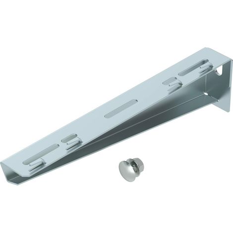 OBO Bettermann Mensola a parete e per montante per canale a griglia B310mm acciaio zincato a nastro, 6424616