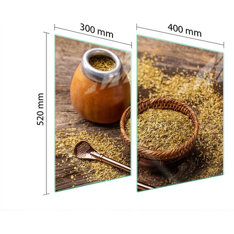 PLACA PROTECTORA DE VIDRIO PARA ESTUFA 70x52 YERBA (1/5)