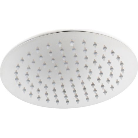 Lineabeta - Runder Duschkopf 20cm Dicke 7mm Duschkopf aus poliertem Stahl