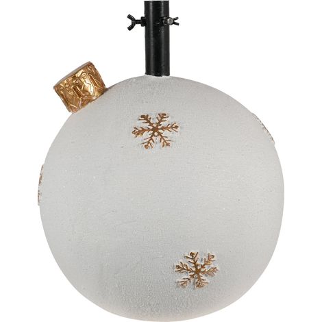 ARPIMEX Base Albero di Natale Sfera 41 x 41 x 47 Cm Gesso Bianco