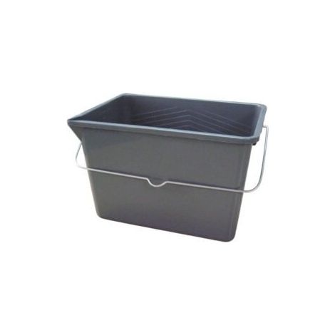 CUBETA PLASTICO GRIS S/REJILLA - RULO PLUMA