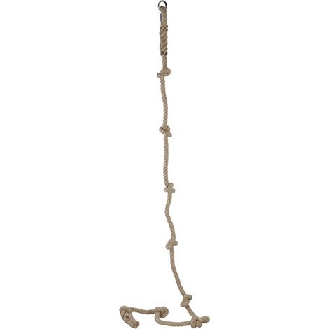 Corde à nuds 3 m. en chanvre synthétique pour portique de balançoire fabriquée en France (1/5)
