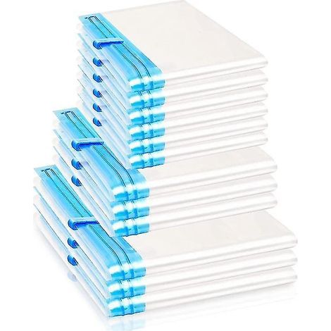 Sacs de rangement sous vide pour vêtements à rouler, lot de 12 sacs de rangement sous vide pour vêtements - sacs de rangement sous vide économiques (1/5)