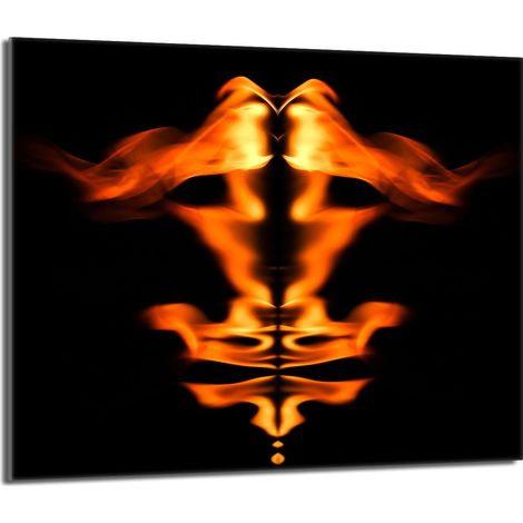 Glasschutzplatte für Herd 60x52 Fire (1/5)