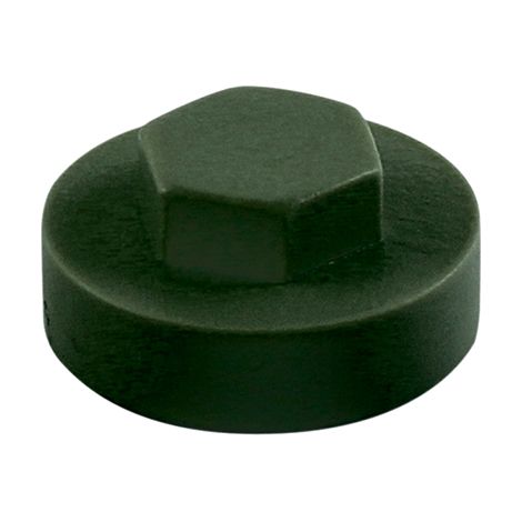 TIMCO Hex Head Cover Caps Juniper Green - 16mm