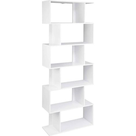 Libreria 6 scomparti bianca modello 190000209