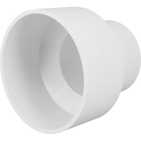 Raccord réducteur/adaptateur de tuyau en PVC blanc pour alimentation en eau de jardin - Installation polyvalente (1/5)