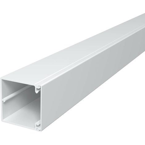 OBO Bettermann Vertr Wand+Deckenkanal m.Obert. 60x60mm,PVC WDK60060RW 2 Stk