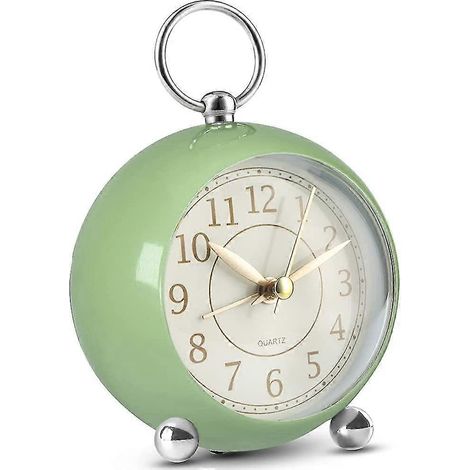 Réveil silencieux, horloge de bureau à piles sans tic-tac, réveil analogique (1/5)