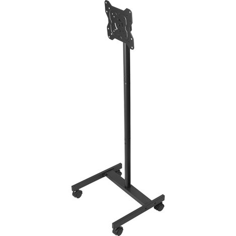 Support TV Mobile pour Écrans 17-55", Rotation Portrait/Paysage, Roulettes, Charge 20kg, VESA 200x200mm, Salon, Chambre, Bureau, Extérieur (1/5)