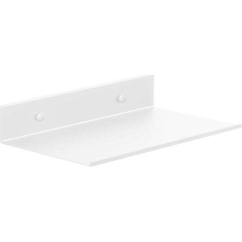 Etagere Salle de Bain Sans Percage, Noir Étagère Murale, Métal Etagere de Douche -20CM,-Blanc (1/5)