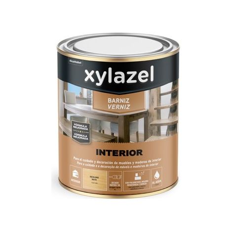 Xylazel Barniz Interior al Agua Satinado Incoloro 750 ml