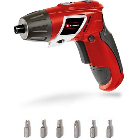Einhell Visseuse sans fil TC-SD 3,6 Li (3,6 V, 1,3 Ah, Couple : 3 Nm, Rotation droite/gauche, Eclairage LED) Livré avec 6 embouts