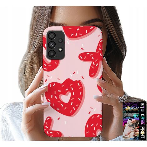 Hülle für Samsung Galaxy A53 5G – feminine, modische Muster xoxo Herz + Glas (1/5)