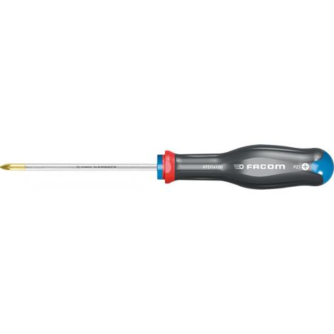Destornillador Protwist para tornillo de cruz Pozidriv PZ 1x100 - hoja redonda - FACOM - ATD1X100