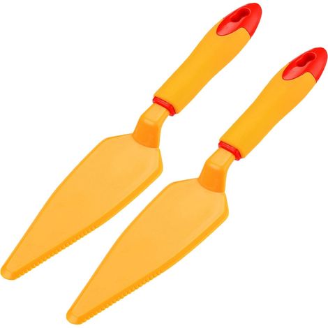 Lot de deux spatules en plastique pour couper gâteau tarte et pizza outil de service pour pâtisserie et cuisine accessoire pour servir les parts