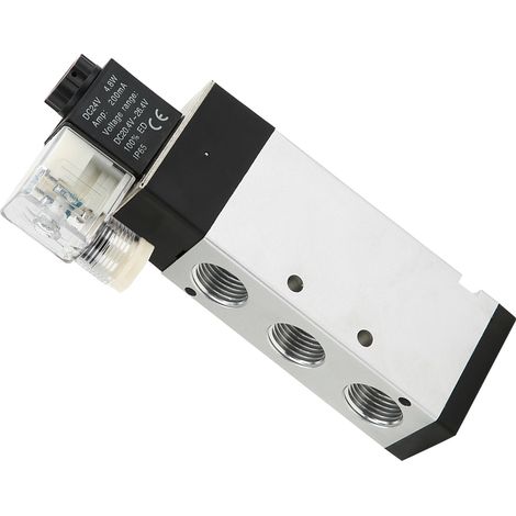 Électrovanne 4V410-15 à 5 voies, deux positions, type sortie, pièces mécaniques pour AirTAC (D24V) (1/5)