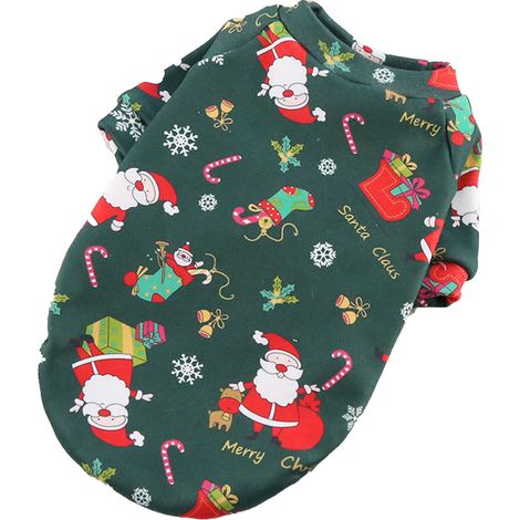 Costume De Noel Pour Chien Et Chat - Tenue Festive Animaliere - Taille Unique - Pour Fete Et Occasion Speciale - 1 Piece (1/5)