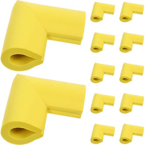 Protectores de esquinas de espuma en forma de U (12 piezas) para muebles - Protección completa para esquinas de marcos de fotos y muebles - Color sencillo y elegante