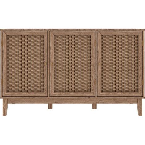Bordeaux Large Sideboard - MDF - L39.4 x W128.2 x H78.2 cm - Oak