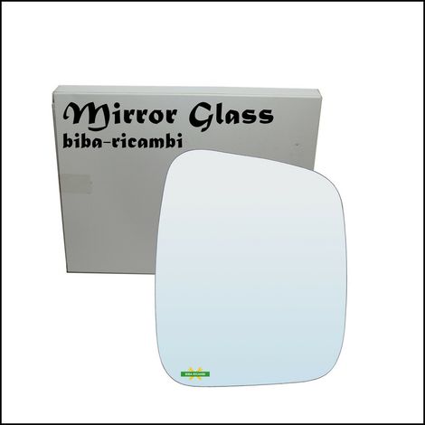 Vetro specchio nudo adesivo lato dx-passeggero per citroen nemo (aa) dal 2008 (1/3)