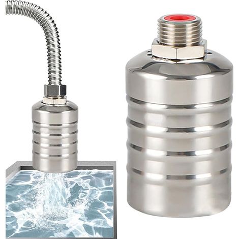 AHLSEN Vanne à Niveau d'eau - Valve Niveau d'eau Automatique  vanne à Flotteur Aucune électricité requise, éviter Le colmatage, Filtre intégré pour réservoir Stockage (1/5)