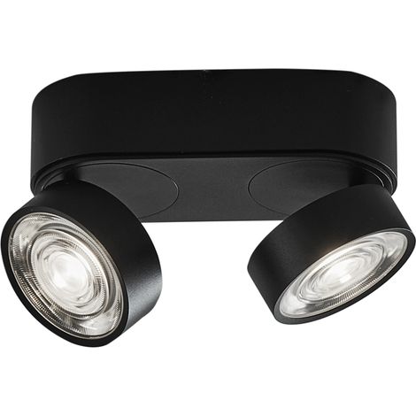 Applique/Plafoniera LED serie HOLE 13W 3000K CRI90 Total Nero - Illuminazione Interni Alta Efficienza - Rossini Illuminazione (1/5)