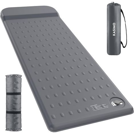 Tapis de couchage à mémoire de forme pour camping, 7,6 cm, compact en mousse ultra épaisse avec oreiller, matelas de camping isotherme de 9,5 R ou voiture, voyage, tente de randonnée, maison (1/5)