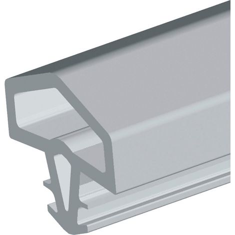 Butée de porte 0680 L.5m à fraiser PVC blk gris ELLEN (1/2)