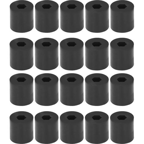 20 Pièces Roues de Ramassage en Caoutchouc 5mm Alésage Hex, Dureté 30A pour Robot, Kit Accessoires (1/5)