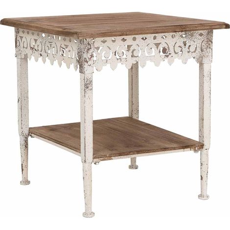 Mesa de centro de madera marrón 50x50x53h cm