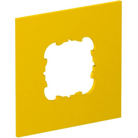 OBO Bettermann Placa de cubierta 1xEKR 95x95mm Poliamida amarillo colza RAL 1021, 6109834
