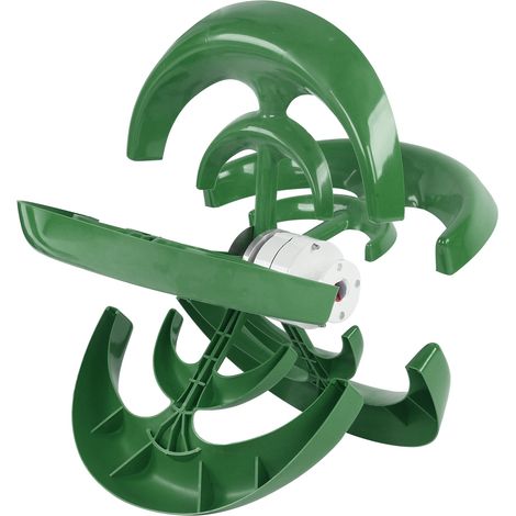 Kit d'éolienne à 5 pales, générateur d'énergie éolienne type lanterne verte pour bateaux, charge 600 W 48 V (1/5)