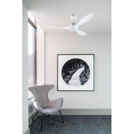 Ventilatore da soffitto a LED Polaris da 132 cm – Motore DC silenzioso – 5 velocità – Telecomando incluso – Luce da 18 W 2700 K (1/5)