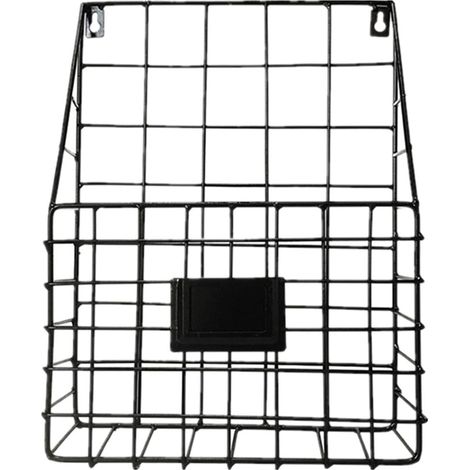 Vintage Fil Suspendu Paniers Magazine Journal Post Rangement Porte Mur Monté Rack