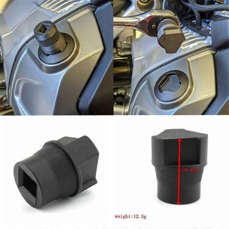 Outil efficace pour retirer facilement les bouchons de réservoir d'essence de moto (1/4)