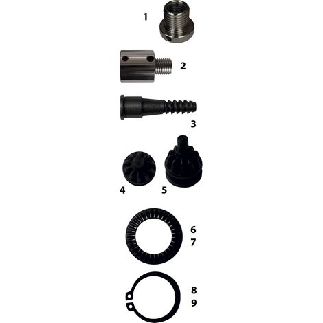 Leman – Bague d'adaptation mandrin tournage 1' x 8 TPI mâle – M33 x 3,5 femelle – Pour montage sécurisé – Compatible mandrins classiques - M33X3