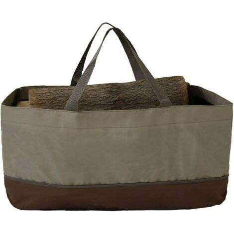 Porte-bûches et Sac fourre-Tout de qualité supérieure paniers de Stockage de bûches Robuste et Extra Large Idéal pour cheminées poêles à Bois Bois à brûler Camping Plage 600D Oxford (1/4)