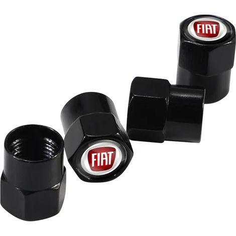 (B noir) 4 pièces cache-moyeux autocollant pour centre de roue de voiture adapté pour 500 FR Punto Abarth Stilo Ducato Palio Bravo Pondo Tipo Viaggio Doblo (1/5)