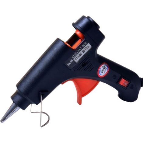 Pistolet à colle thermofusible 20W, avec bâtons de cire scella, (1/5)