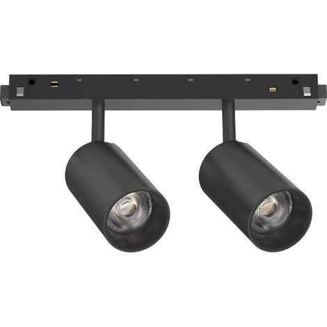 Proiettore Regolabile On-Off Ego Alluminio Nero 2 Luci Led 16W 3000K Luce Calda (1/5)