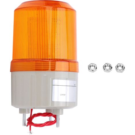 Luz de advertencia LEDBEM-1081 amarillo 220V para vehículos de construcción y alarmas (1/5)