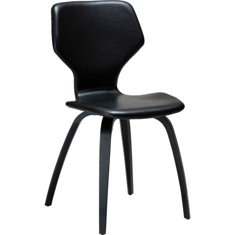 S.I.T Dan-Form Esszimmerstuhl PU-Kunstleder schwarz.
