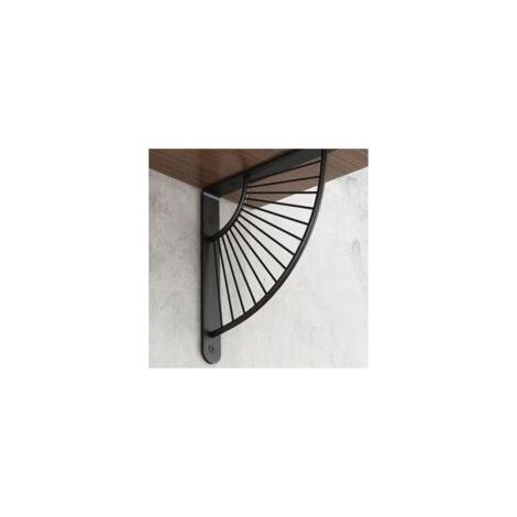 Juego de 4 pequeños soportes decorativos de latón para estantes flotantes, 25 cm de alto, para decoración de pared - Crezuo (1/4)