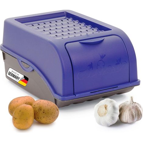 Boîte rangement pommes de terre 3,5 L bleu marine