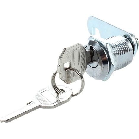 Cilindro di serratura a camma per cassetta postale/cassetto, 20 mm + 2 chiavi (1/4)
