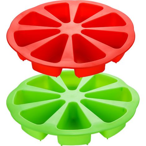 Moule à gâteau triangulaire rouge