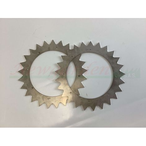 Par de garras 2 piezas rueda trasera para robot cortacésped AMBROGIO L250 - L350i