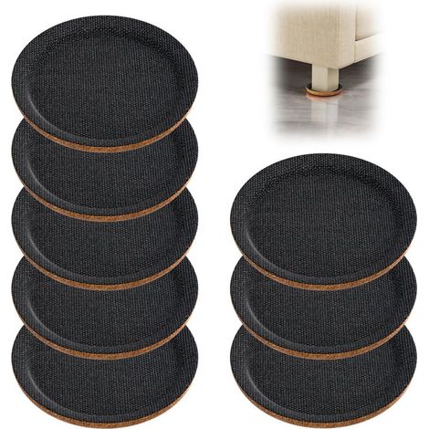 Patin Meuble - Tissu Non Tissé - Anti-Rayures Anti-Bruit - Coulissement Assisté - 8 Pièces (1/5)